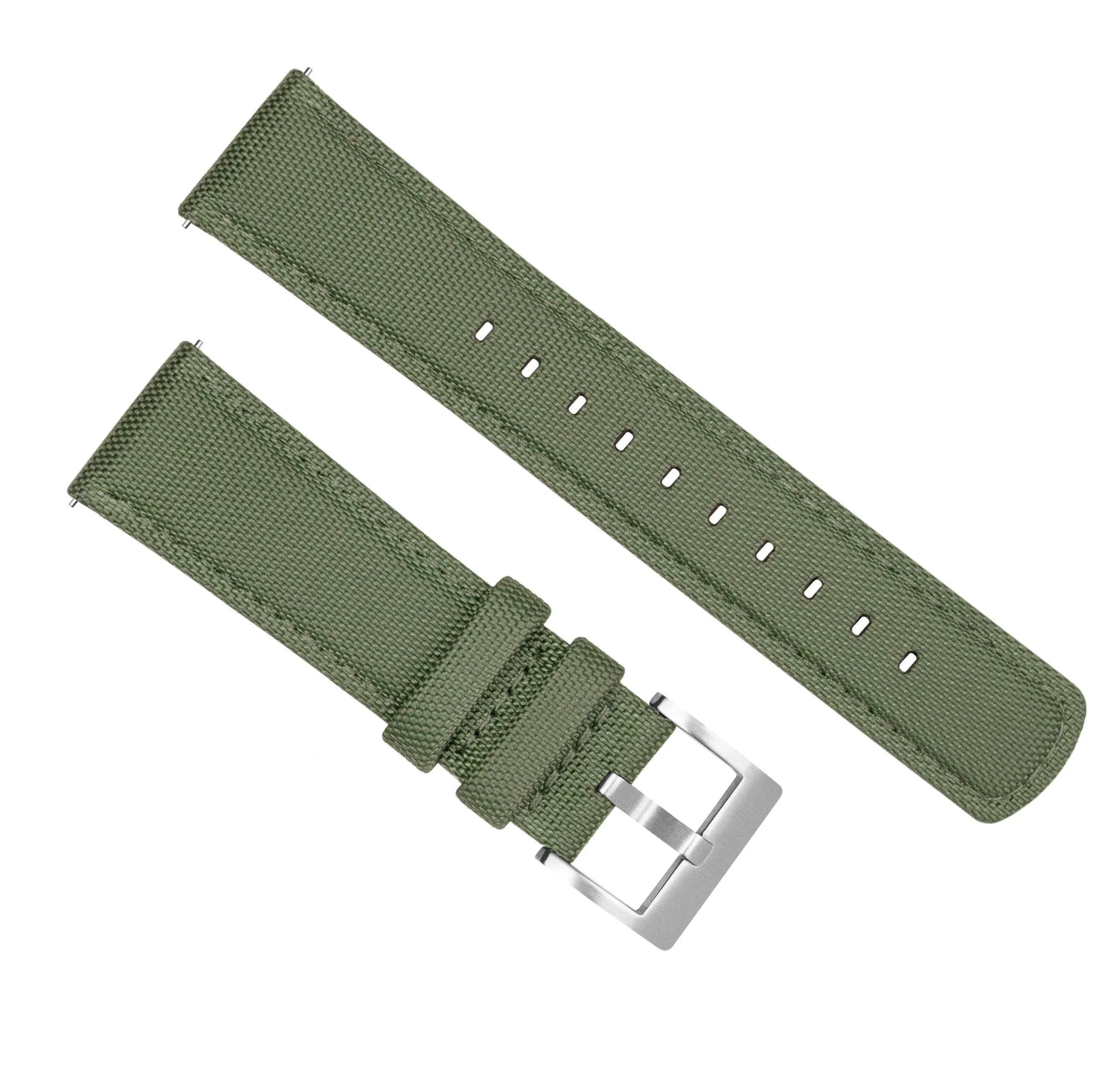 Fossil Q Sailcloth Quick Release Army Green Watch Band