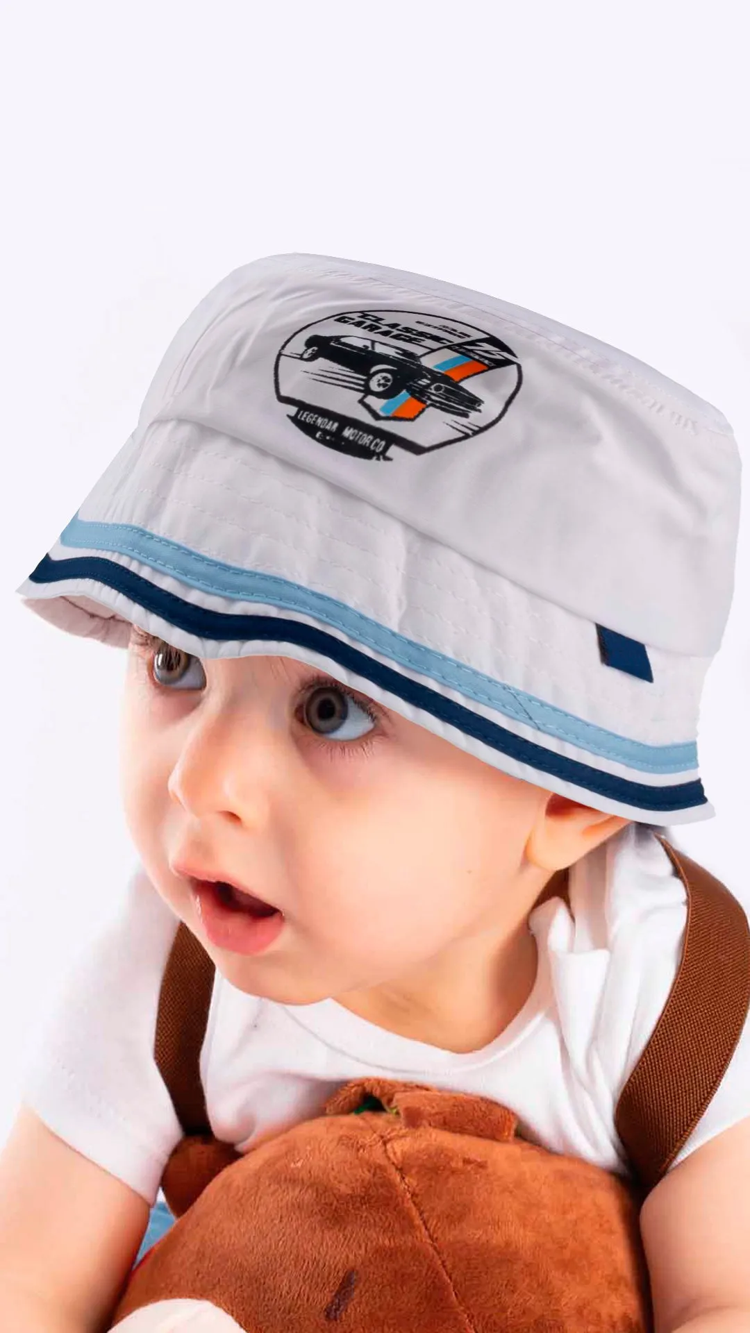 Garage Classic Cartoon Car -Kids Fedora Hat  4-8 Years