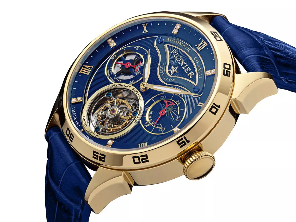 Geneva Automatic Tourbillon Pionier - GM-902-5 | Gold | Handmade German Watch