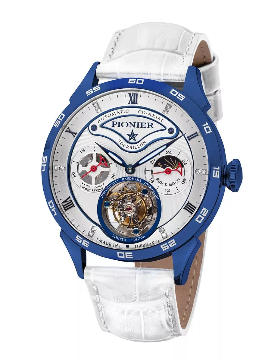 Geneva Automatic Tourbillon Pionier - GM-902-9 | Blue | Handmade German Watch