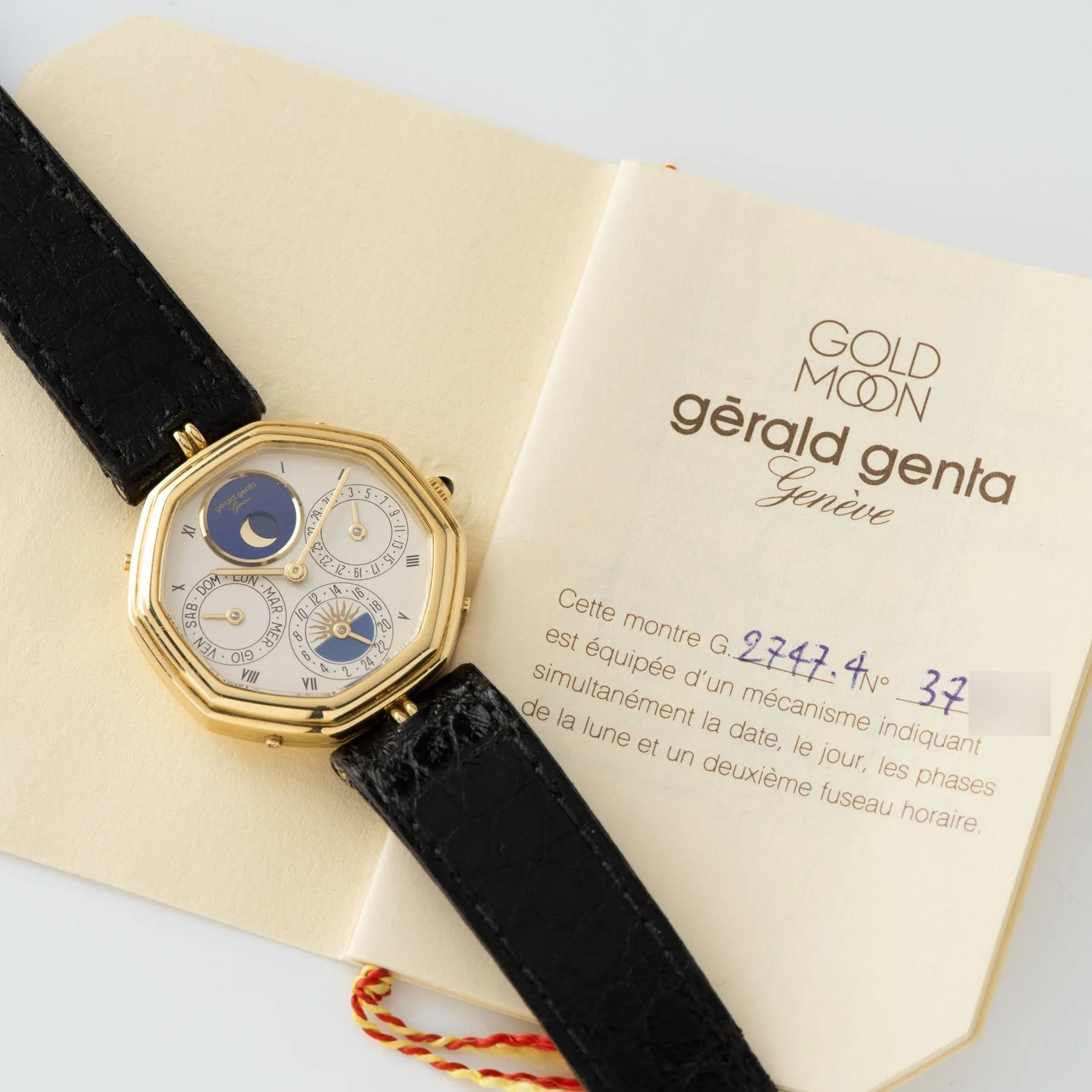 Gerald Genta “Succes“ Day Date Moon Phase Ref 2747