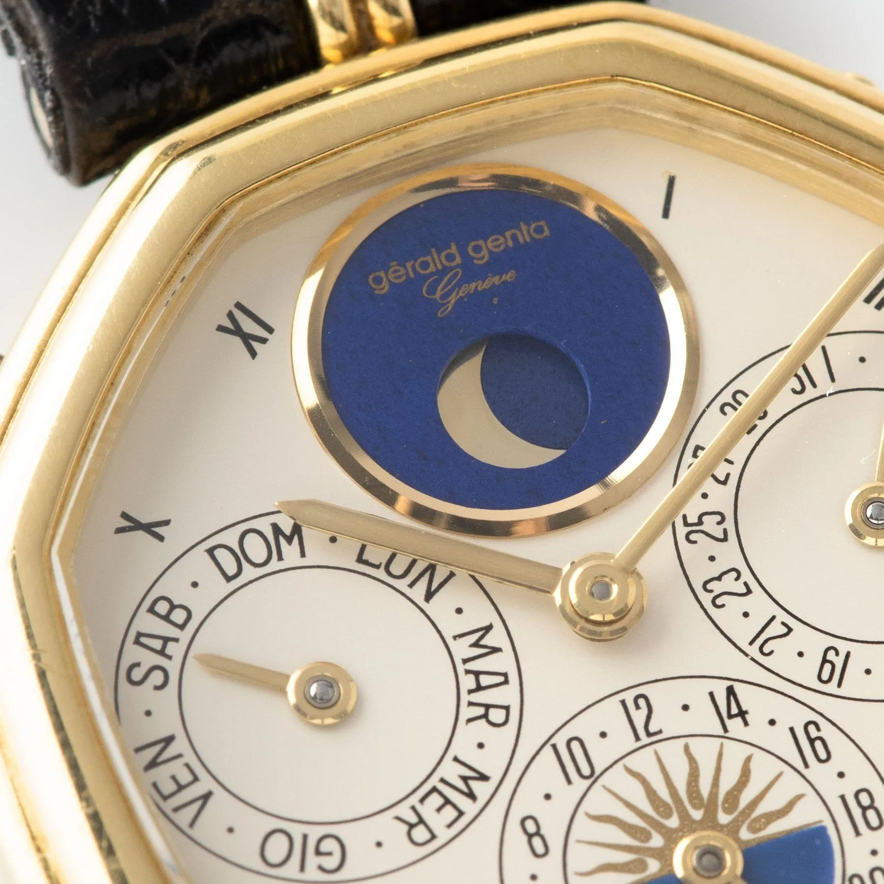 Gerald Genta “Succes“ Day Date Moon Phase Ref 2747