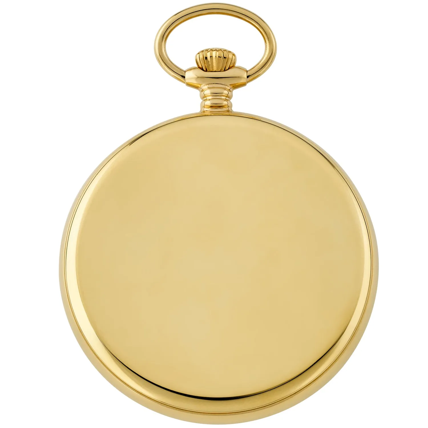 Gotham Men's Gold-Plated Stainless Steel Mechanical Hand Wind Railroad Pocket Watch # GWC14103G