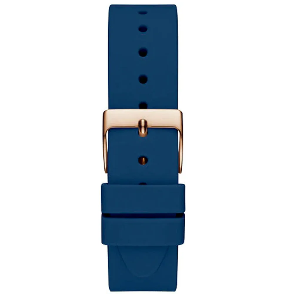 Guess Gemini Multifunction Blue Silicone Strap Watch GW0222L2