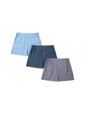 H H Cotton Cashmere Boxer Short 3 Pack