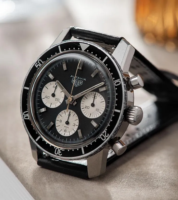 Heuer Autavia 2446 Reverse Panda Dial