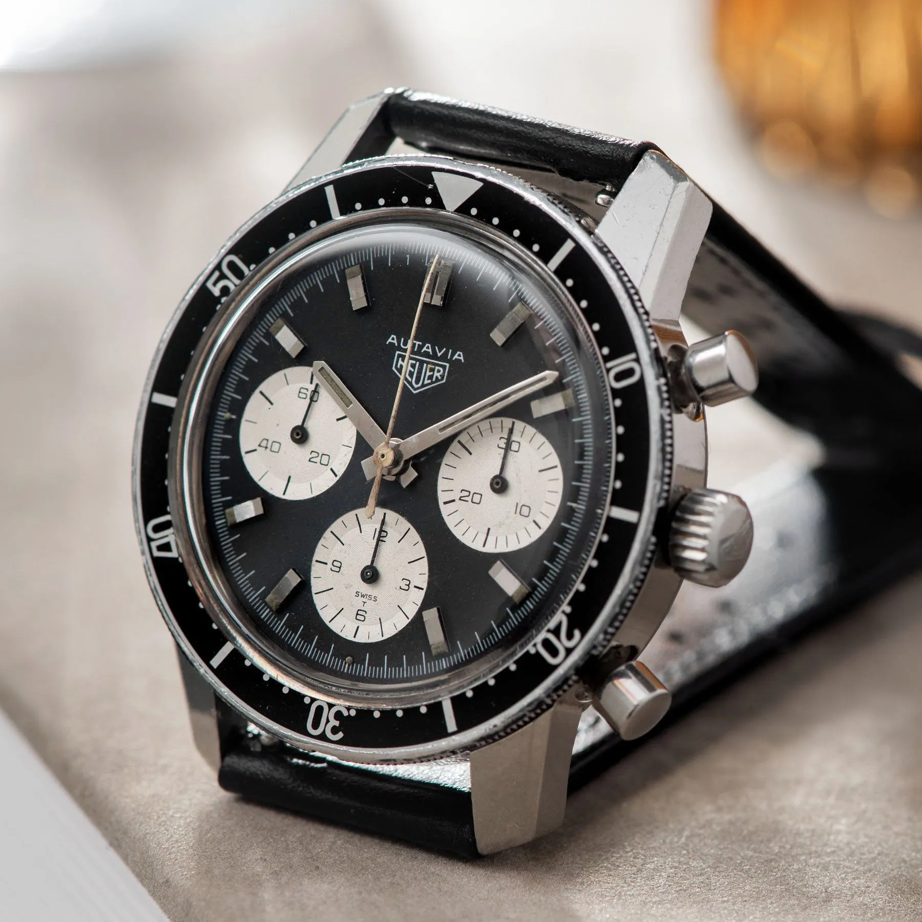 Heuer Autavia 2446 Reverse Panda Dial