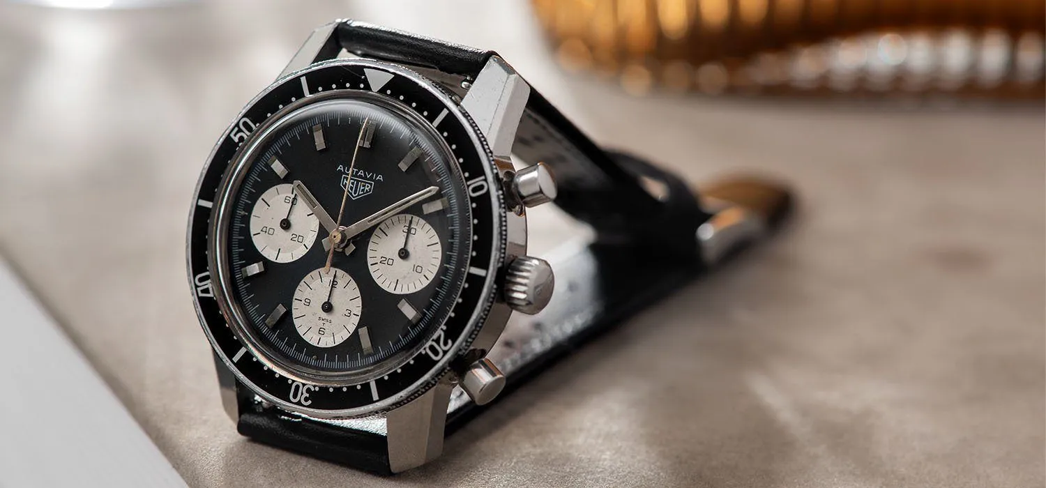 Heuer Autavia 2446 Reverse Panda Dial