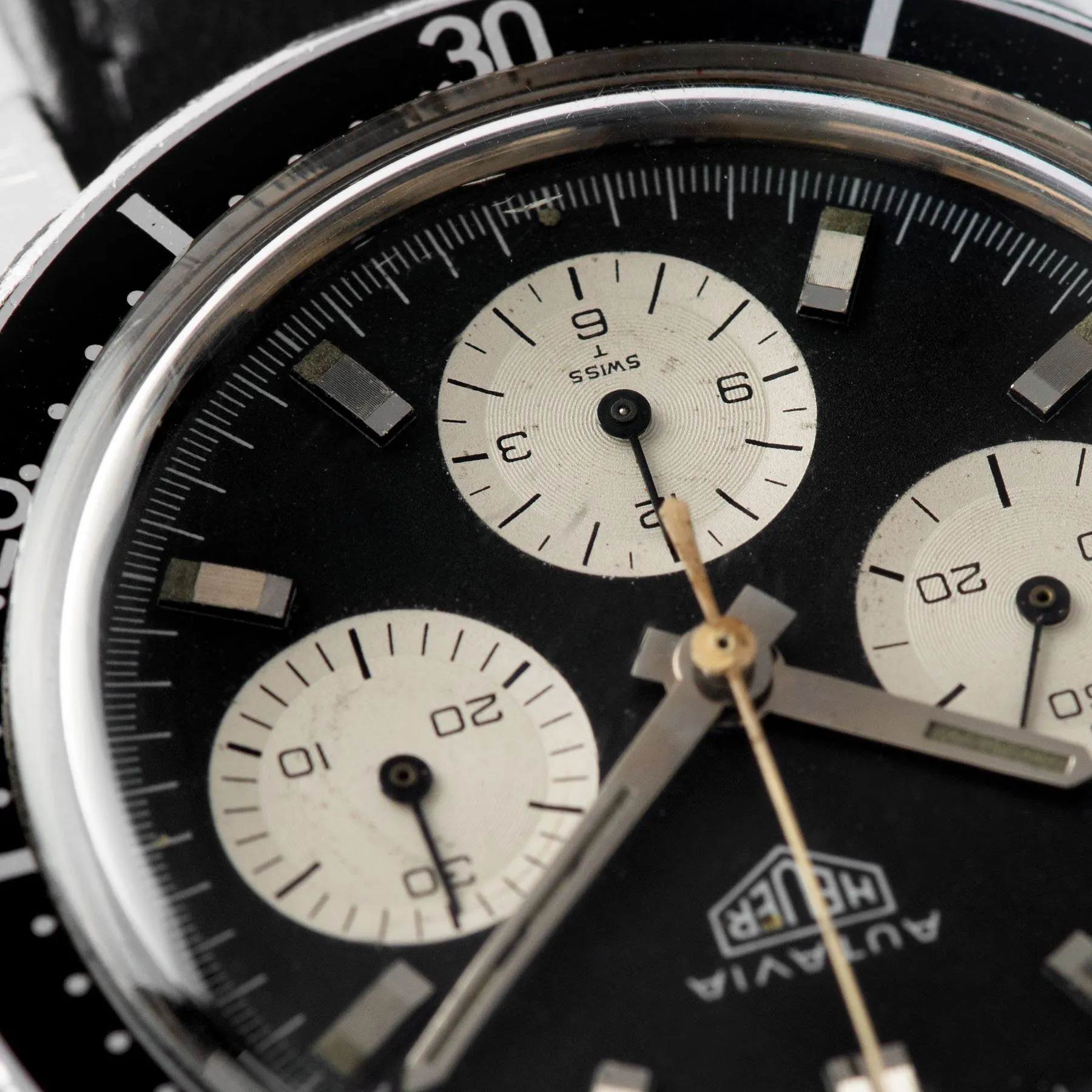 Heuer Autavia 2446 Reverse Panda Dial