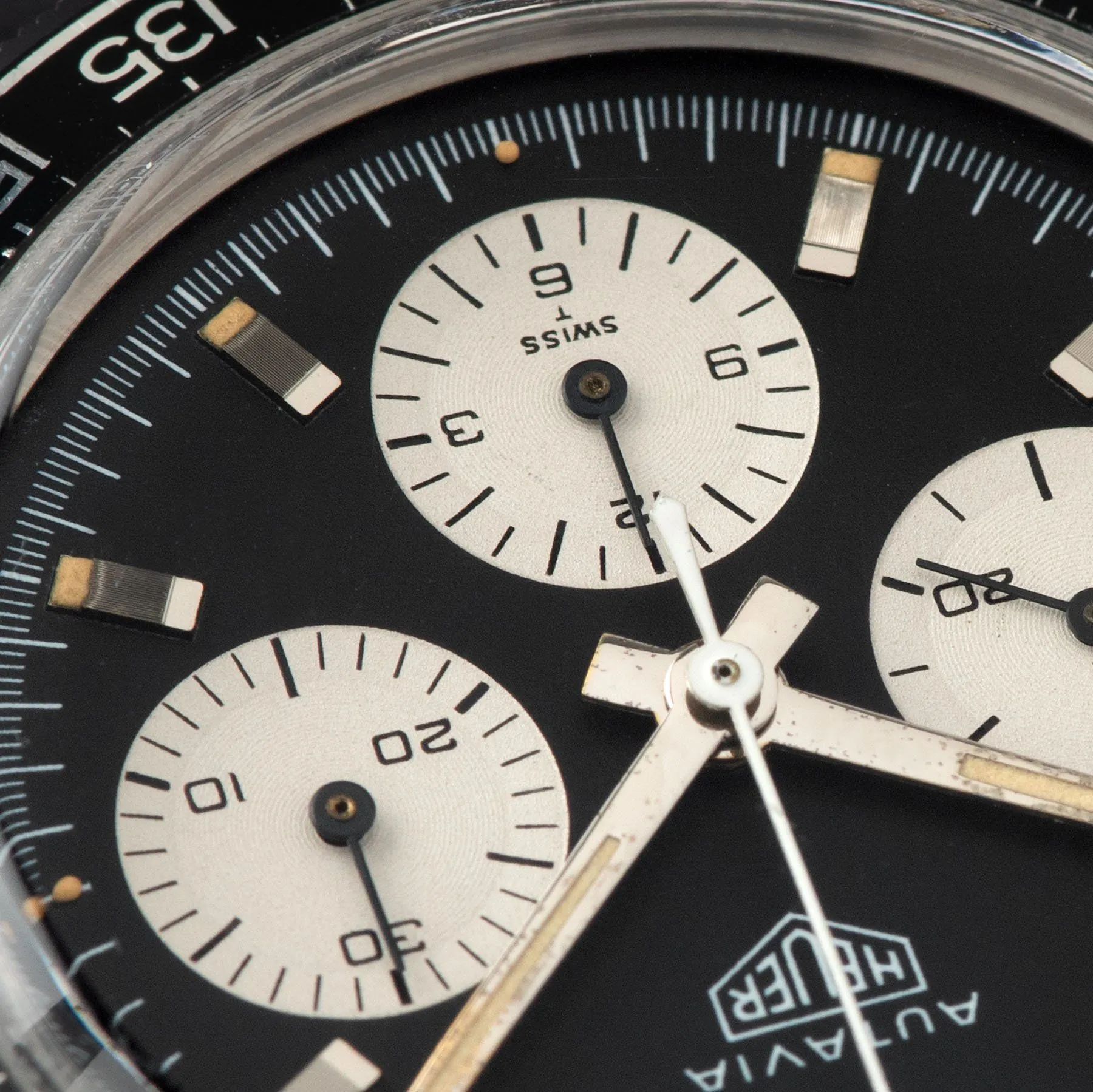 Heuer Autavia 2446C Tachymeter Black Dial