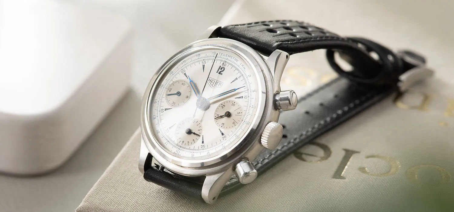 Heuer Pre-Carrera Step Case Chronograph