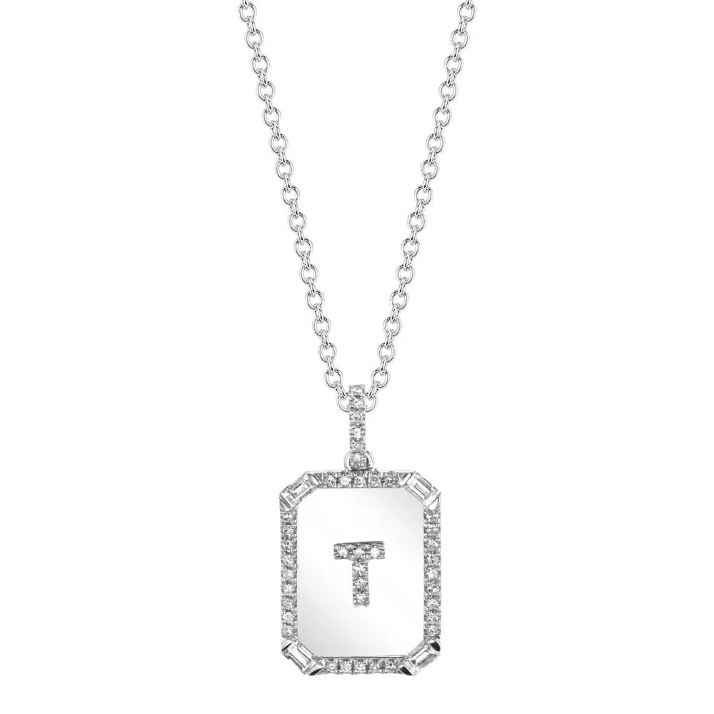 INITIAL MINI NAMEPLATE NECKLACE