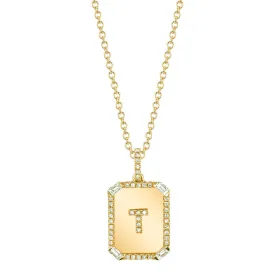 INITIAL MINI NAMEPLATE NECKLACE