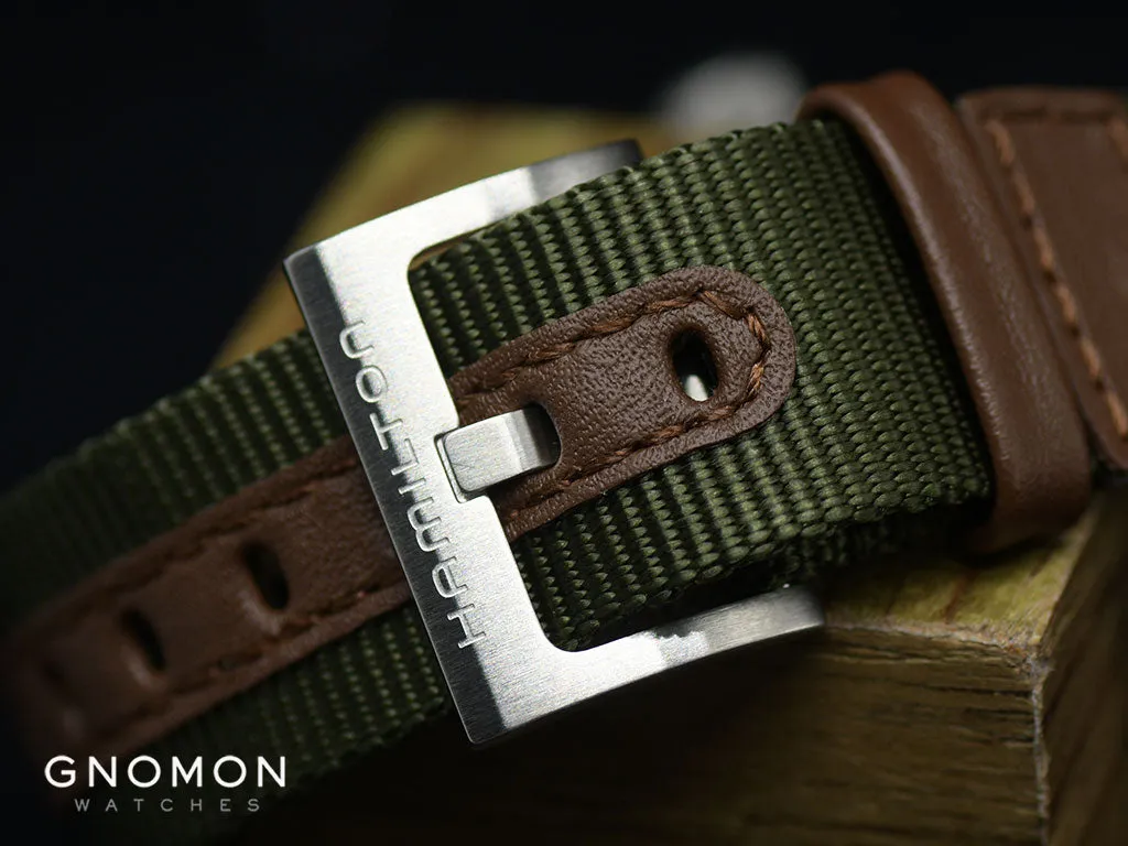 Khaki Field Mechanical Handwinding White 38 - Military Nylon Strap Ref. H69439411