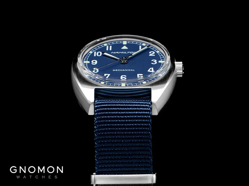 Khaki Pilot Pioneer Mechanical Blue - Military Nylon Strap Ref. H76419941