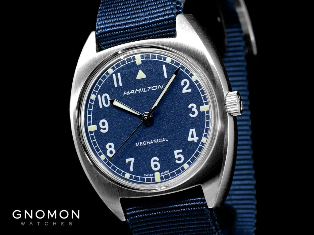 Khaki Pilot Pioneer Mechanical Blue - Military Nylon Strap Ref. H76419941