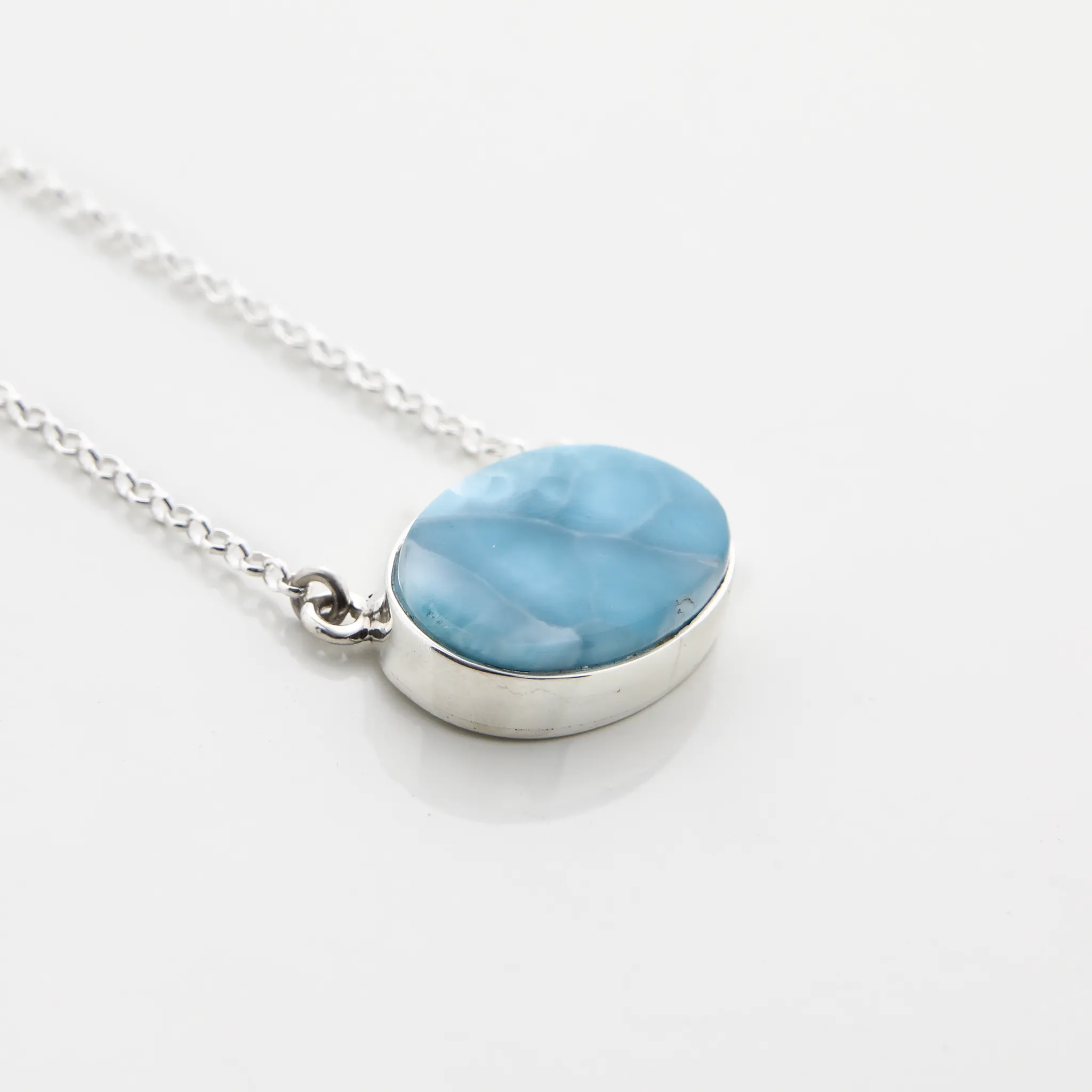 Larimar Oval Necklace