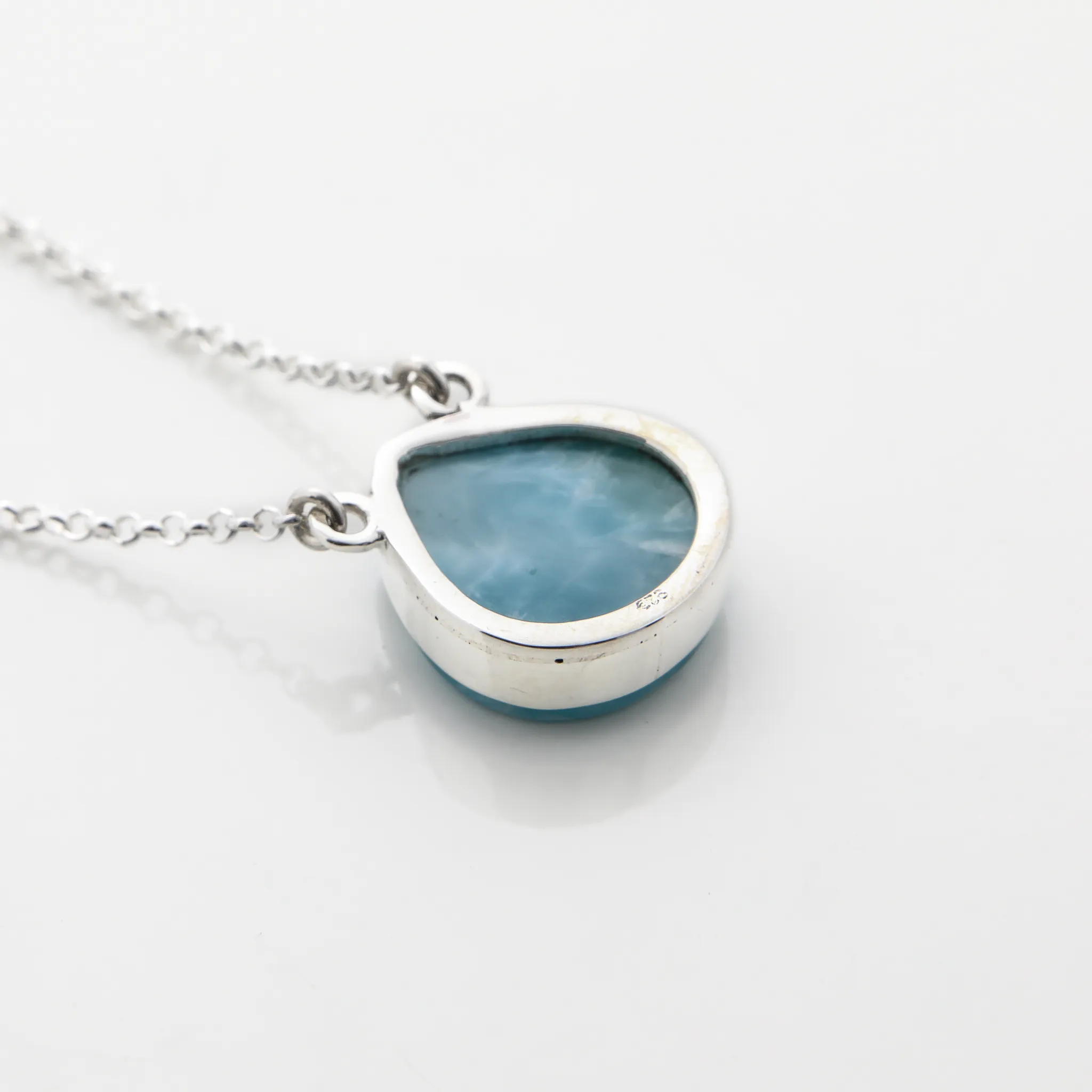 Larimar Pear Necklace