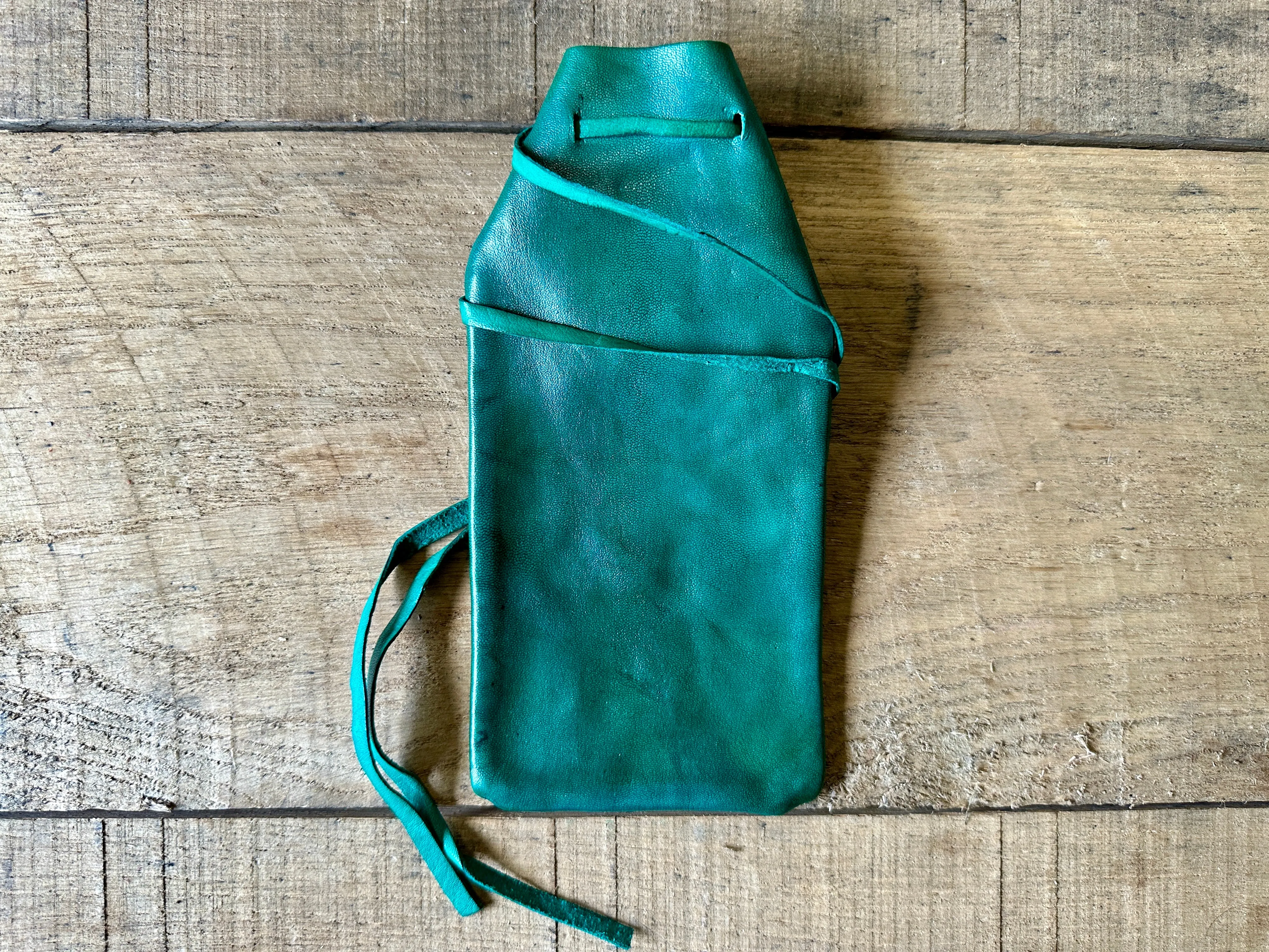 Leather Drawstring Pouch