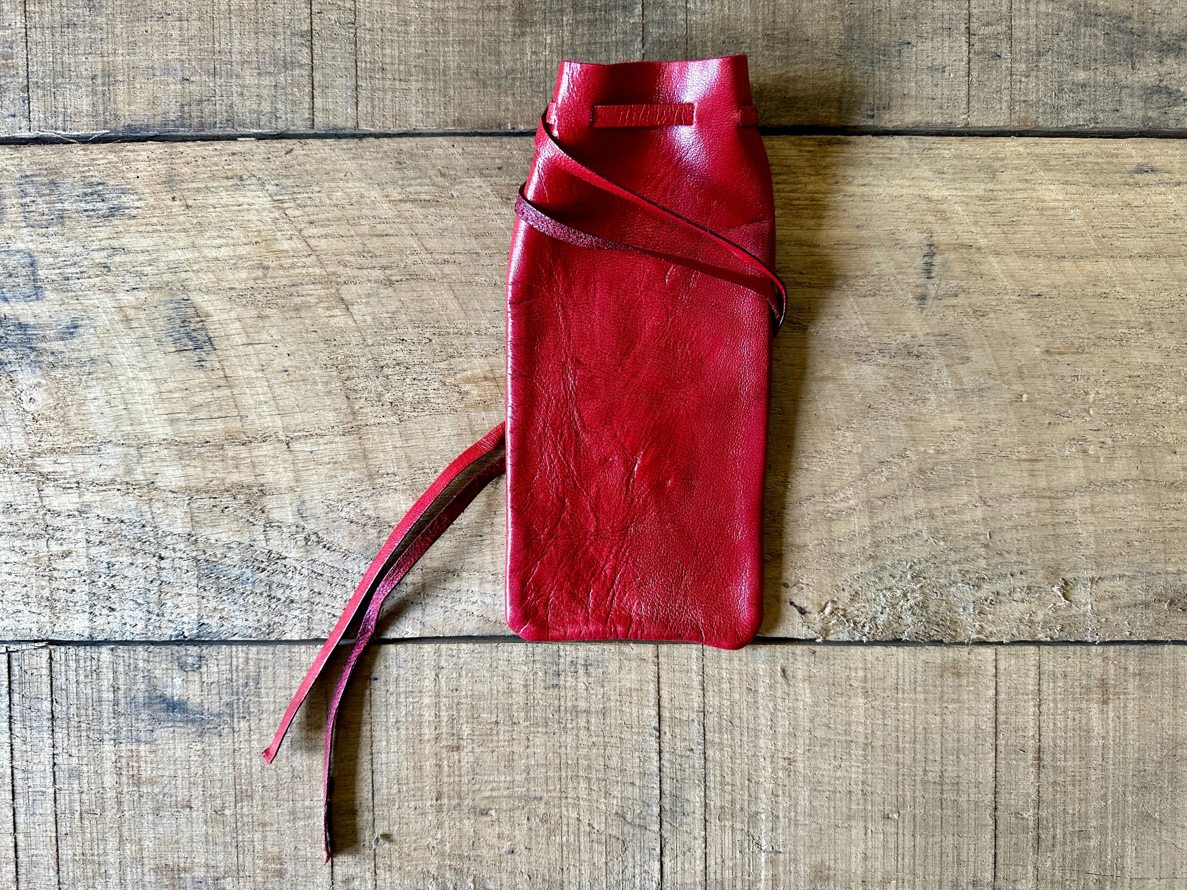 Leather Drawstring Pouch