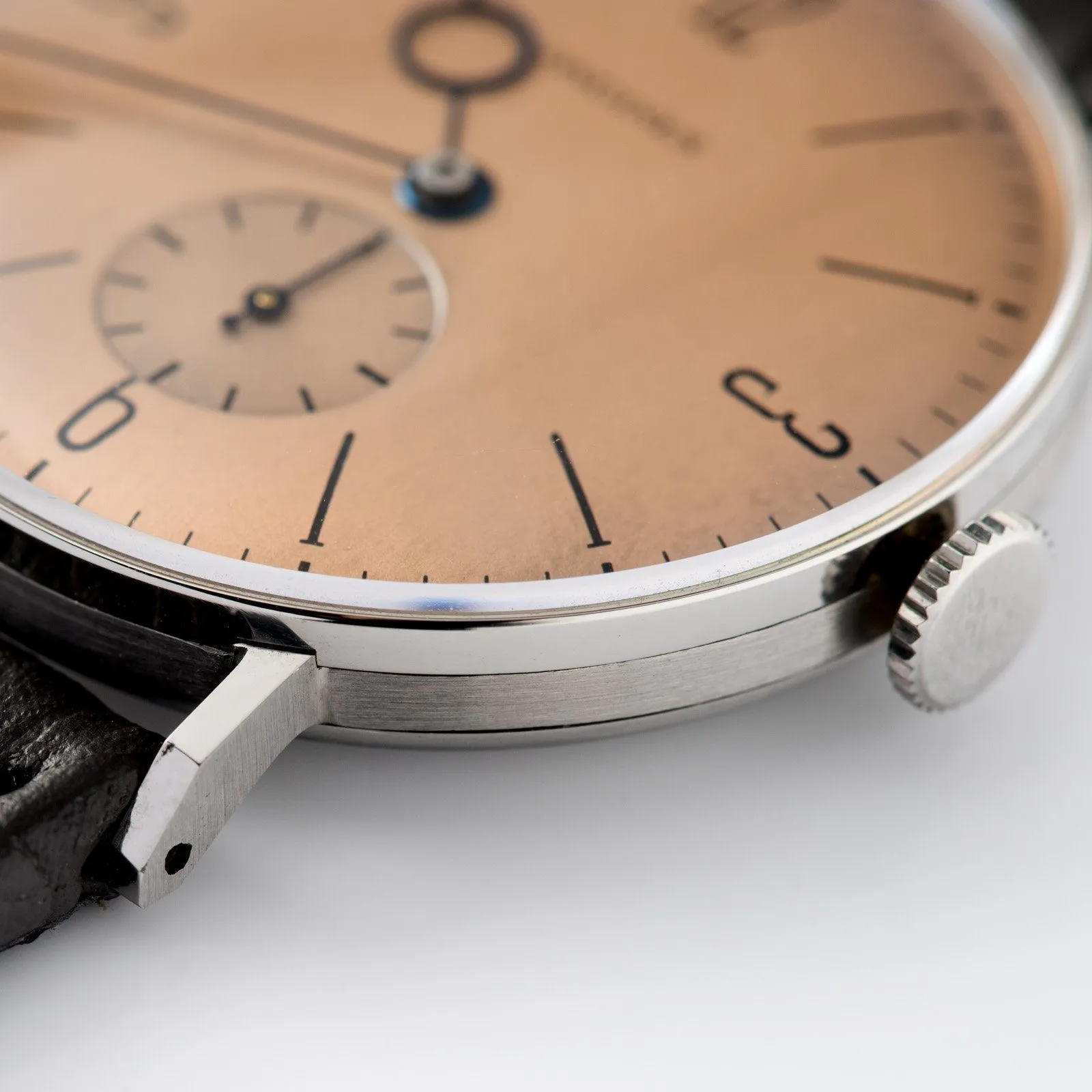 Longines ‘Bauhaus’ Oversize Salmon Dial Calatrava 1940s