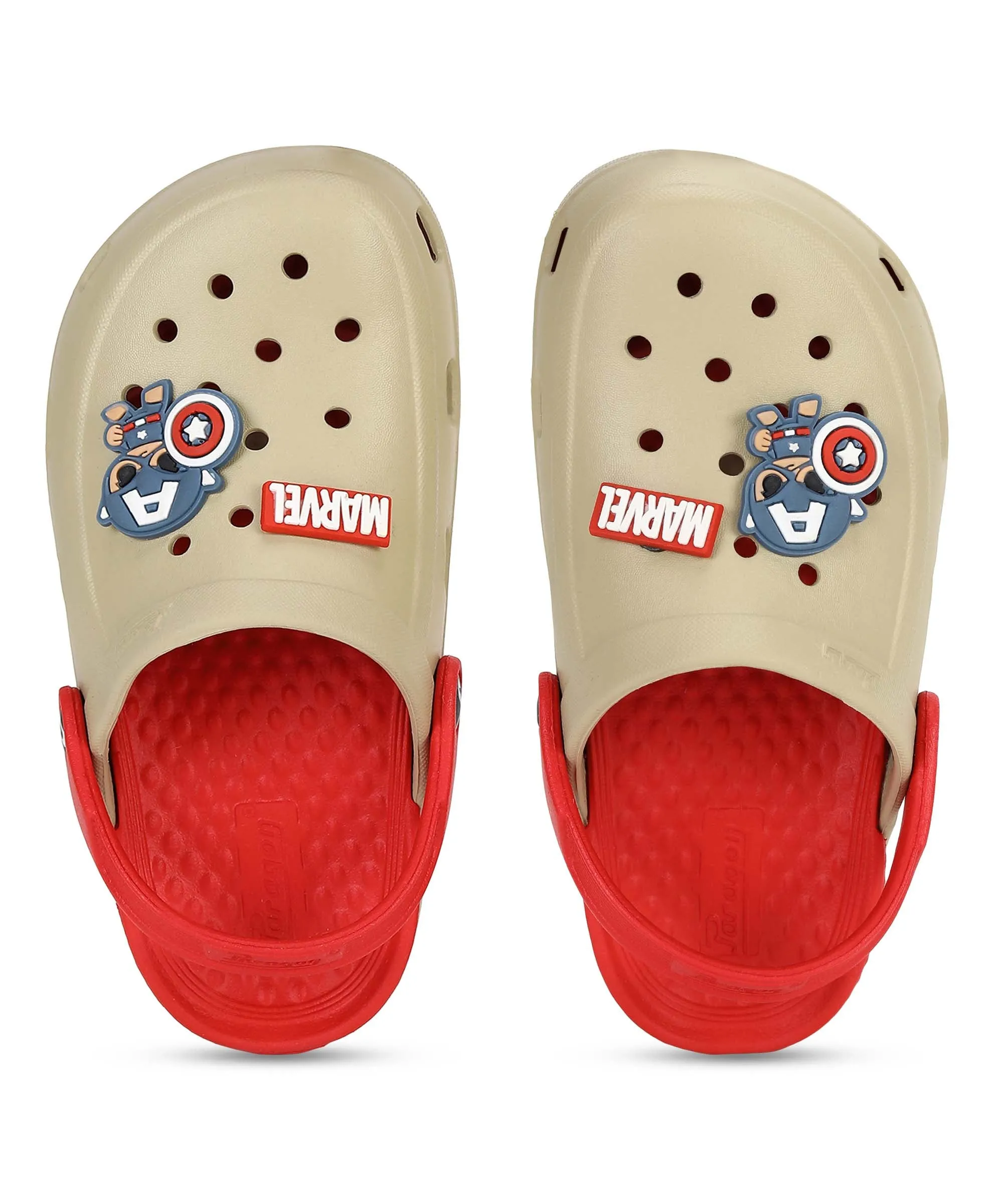 Marvel Captain America EVMK8013K Kids' Casual Clogs | Stylish Clogs for Kids with Durable Anti-Skid Sole, Cushioned Foot Support & Sturdy Build | Ideal for Outdoor Use