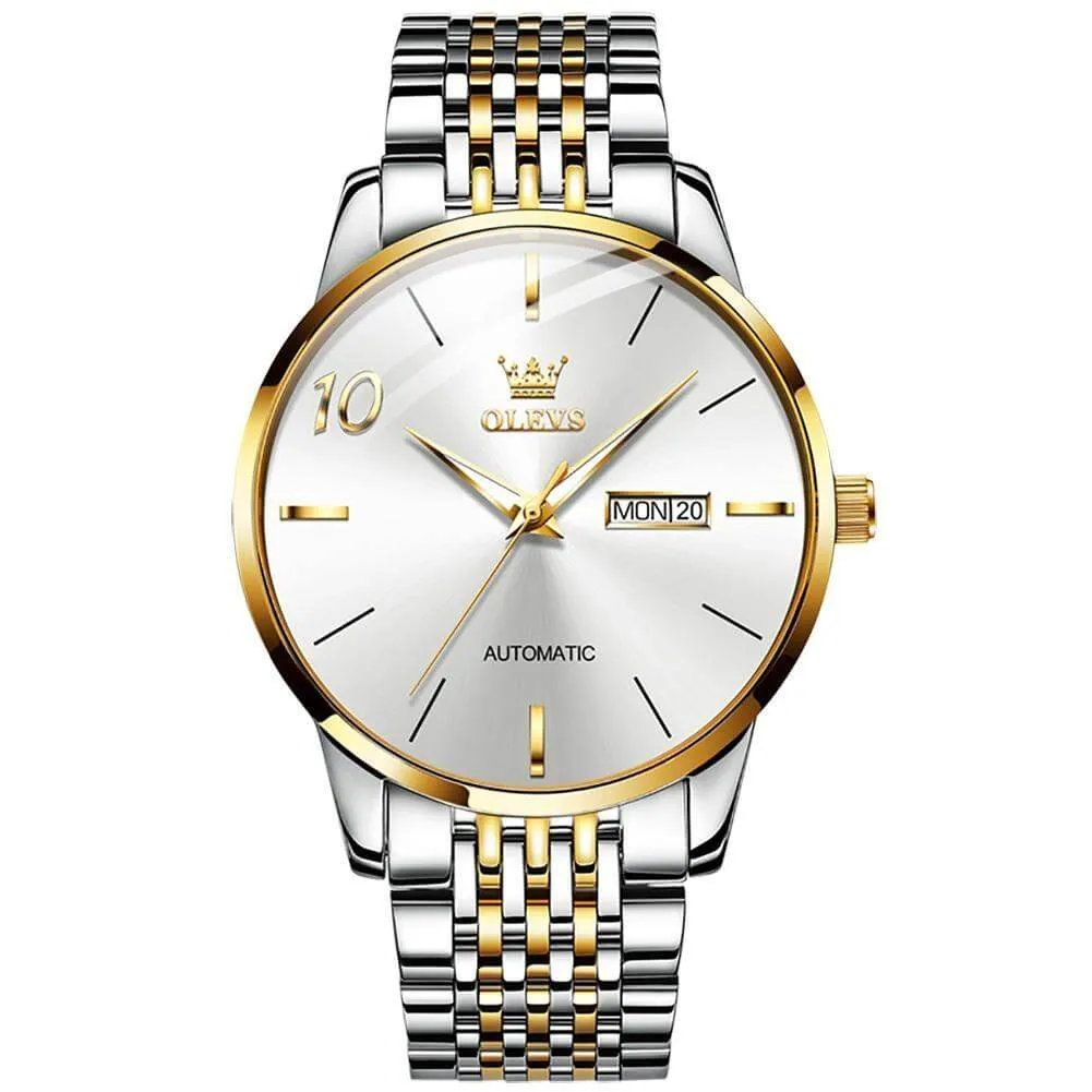 Olevs High Quality Designer Famous Classic Fashionable Waterproof Men's Automatic Mechanical Watch