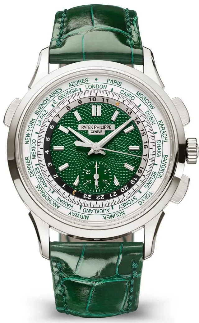 Patek Philippe World Time Flyback Chronograph Green 5930P-001