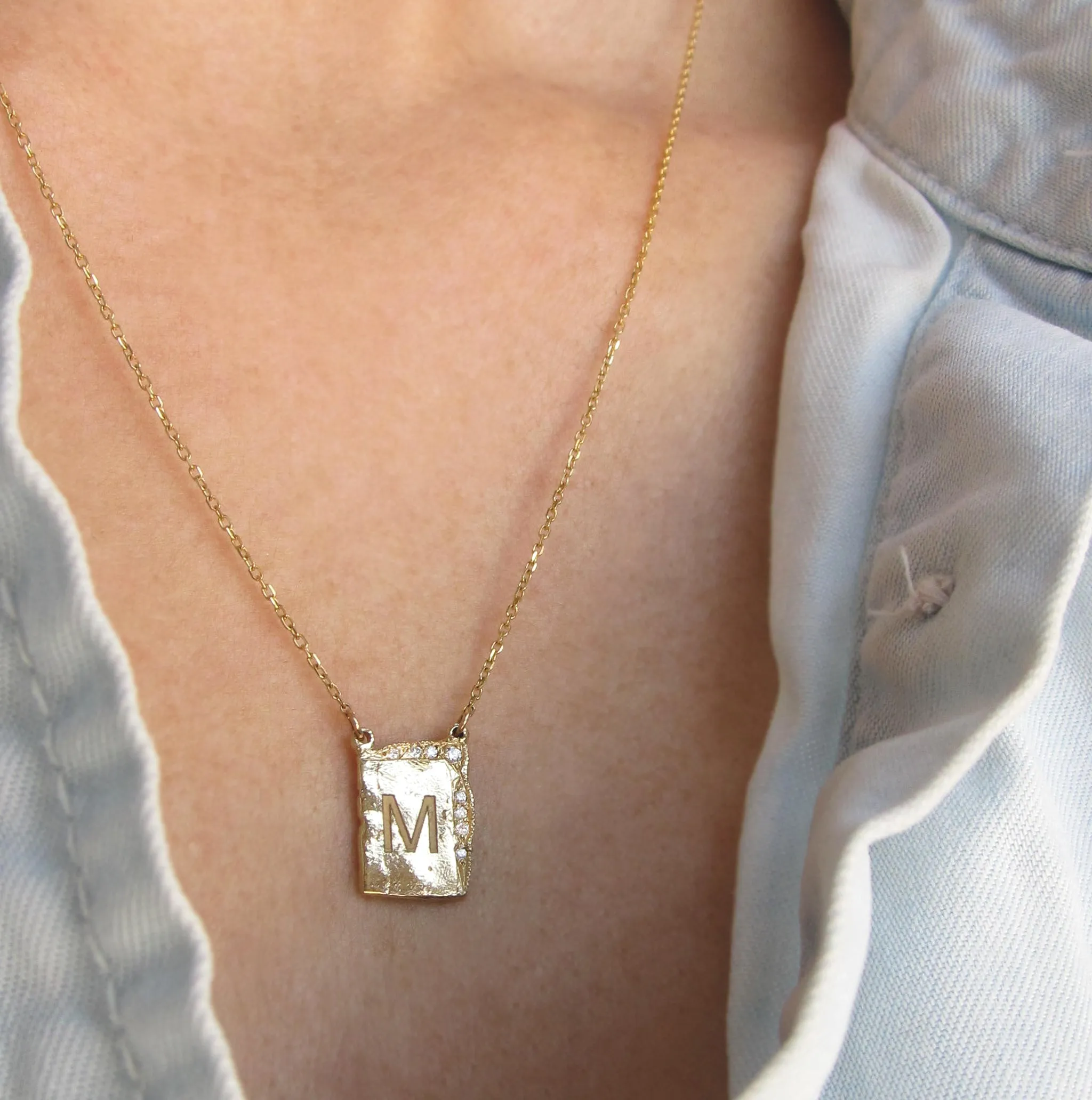 Reflection Monogram Necklace