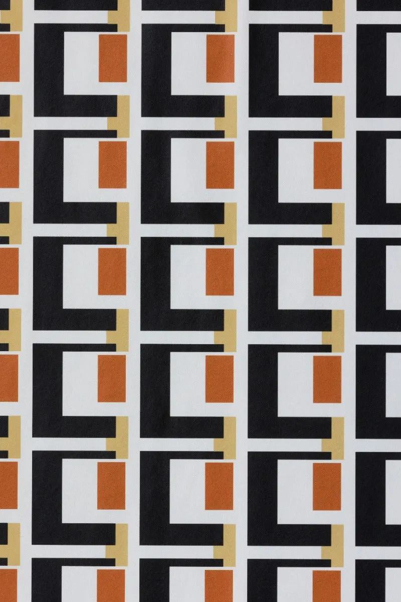 Rockett St George Electric Geometric Rust Wallpaper