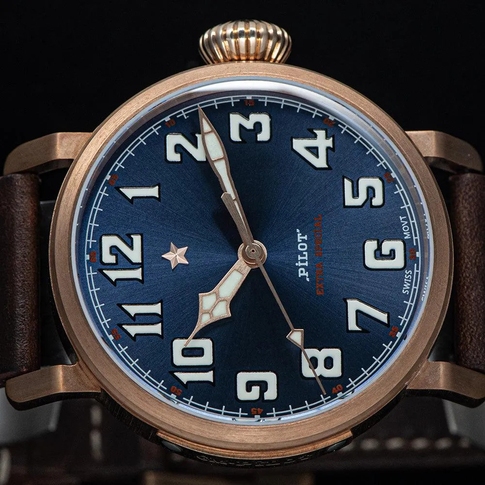 Seagull German Bronze Big Pilot 2130 Automatic Movement