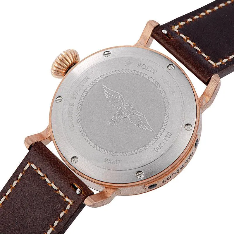 Seagull German Bronze Big Pilot 2130 Automatic Movement