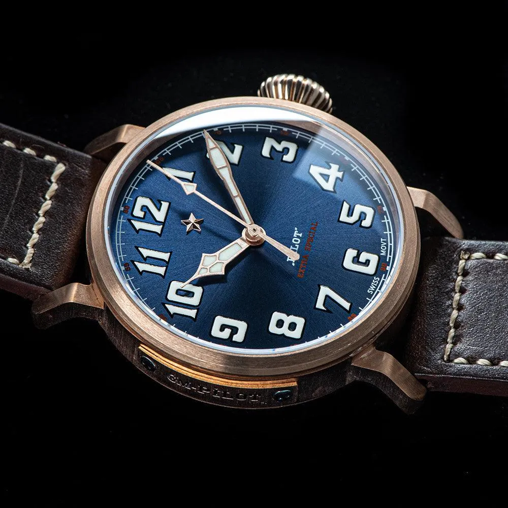 Seagull German Bronze Big Pilot 2130 Automatic Movement