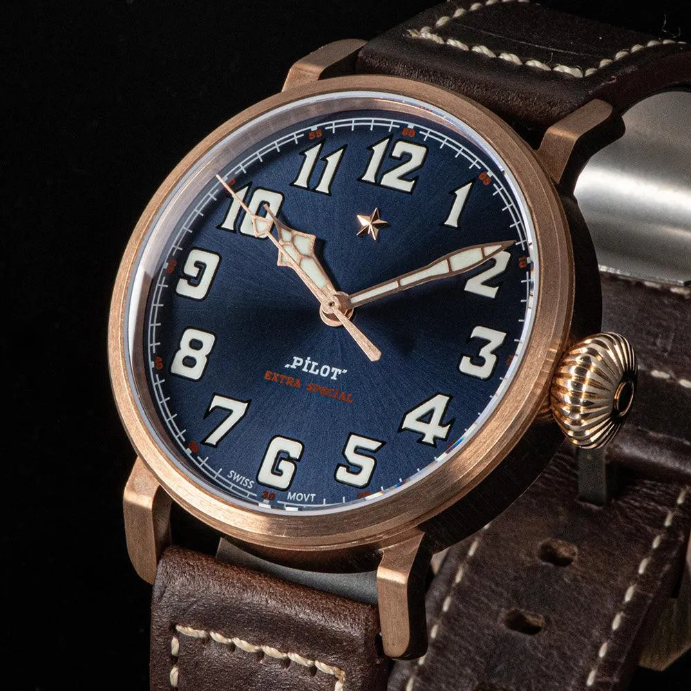 Seagull German Bronze Big Pilot 2130 Automatic Movement