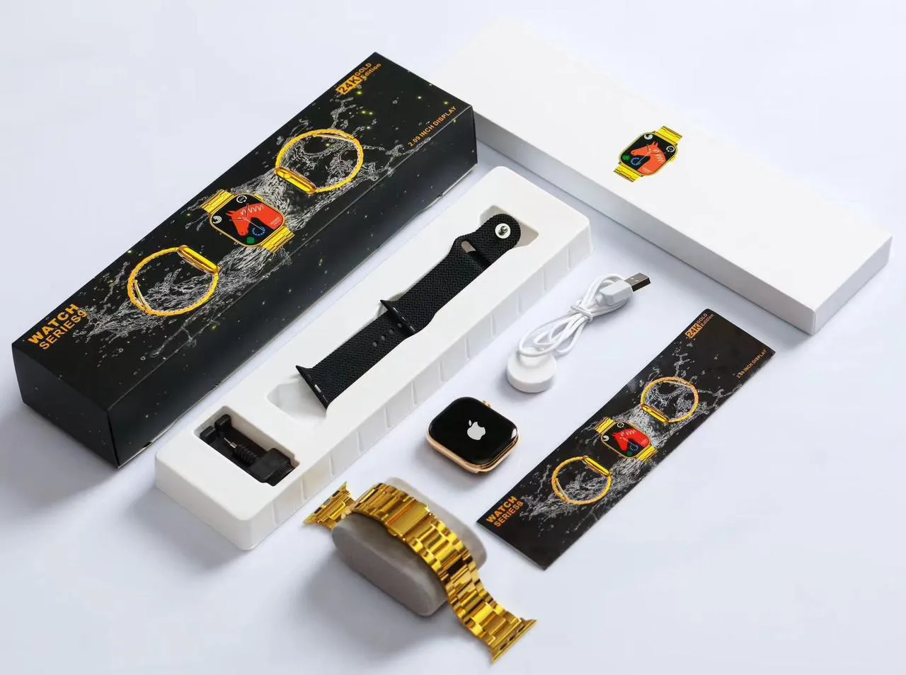 Seri 9 smart watch gold colour Metal quality 24k