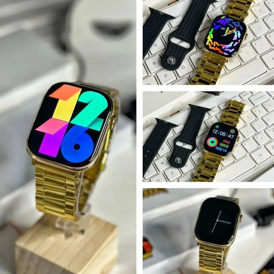 Seri 9 smart watch gold colour Metal quality 24k