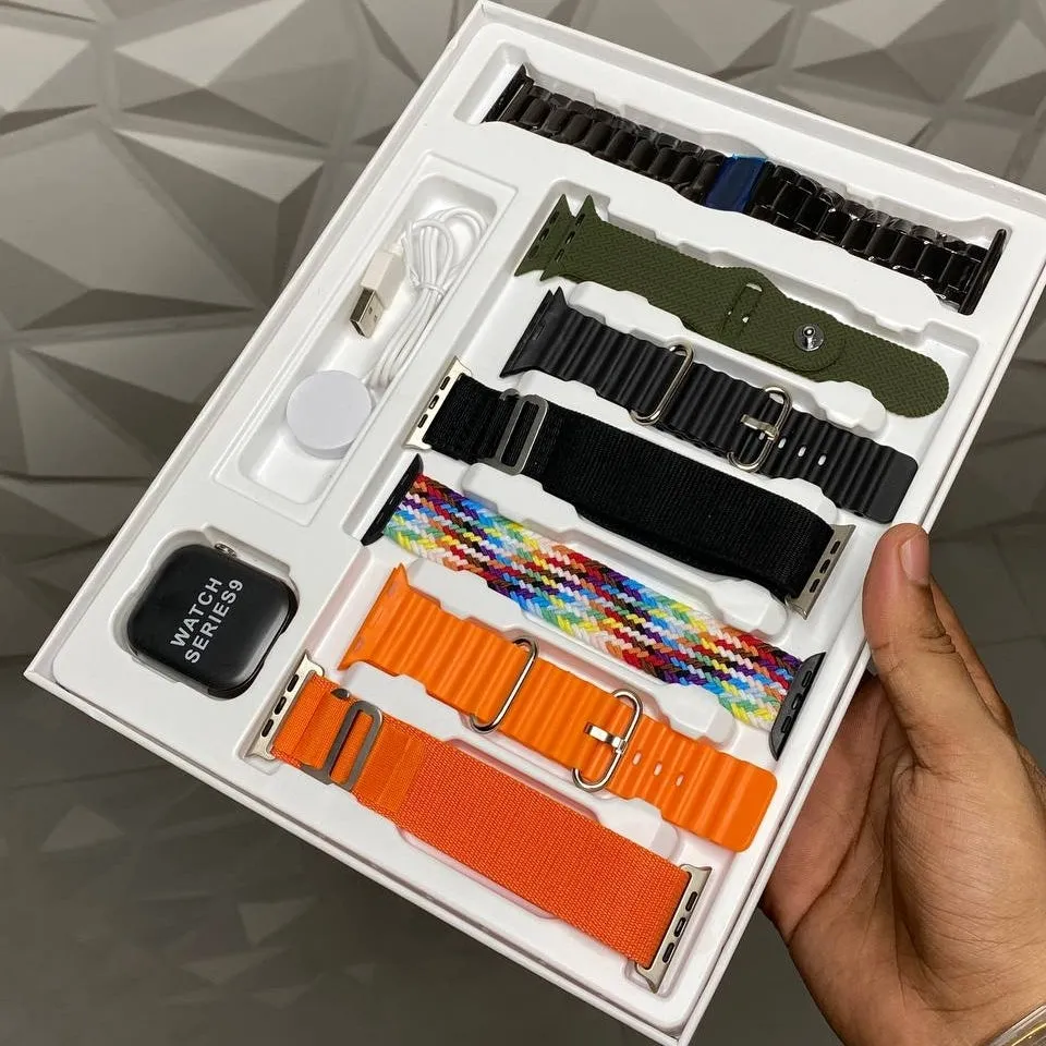 Series 9 Smartwatch With 7 Different Premium Straps