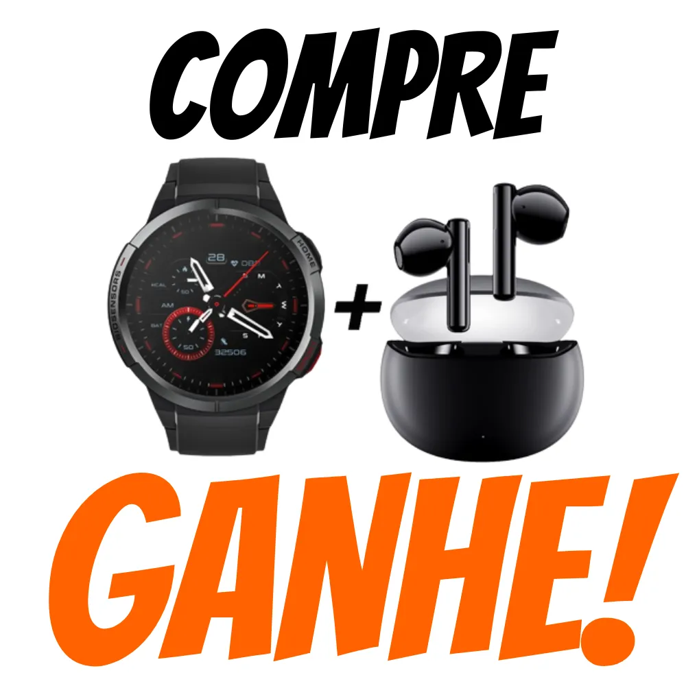 Smartwatch Mibro Watch GS   Fone de Ouvido Mibro Earbuds 2