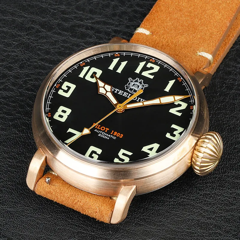 Steeldive SD1903S Bronze Pilot Men Watch