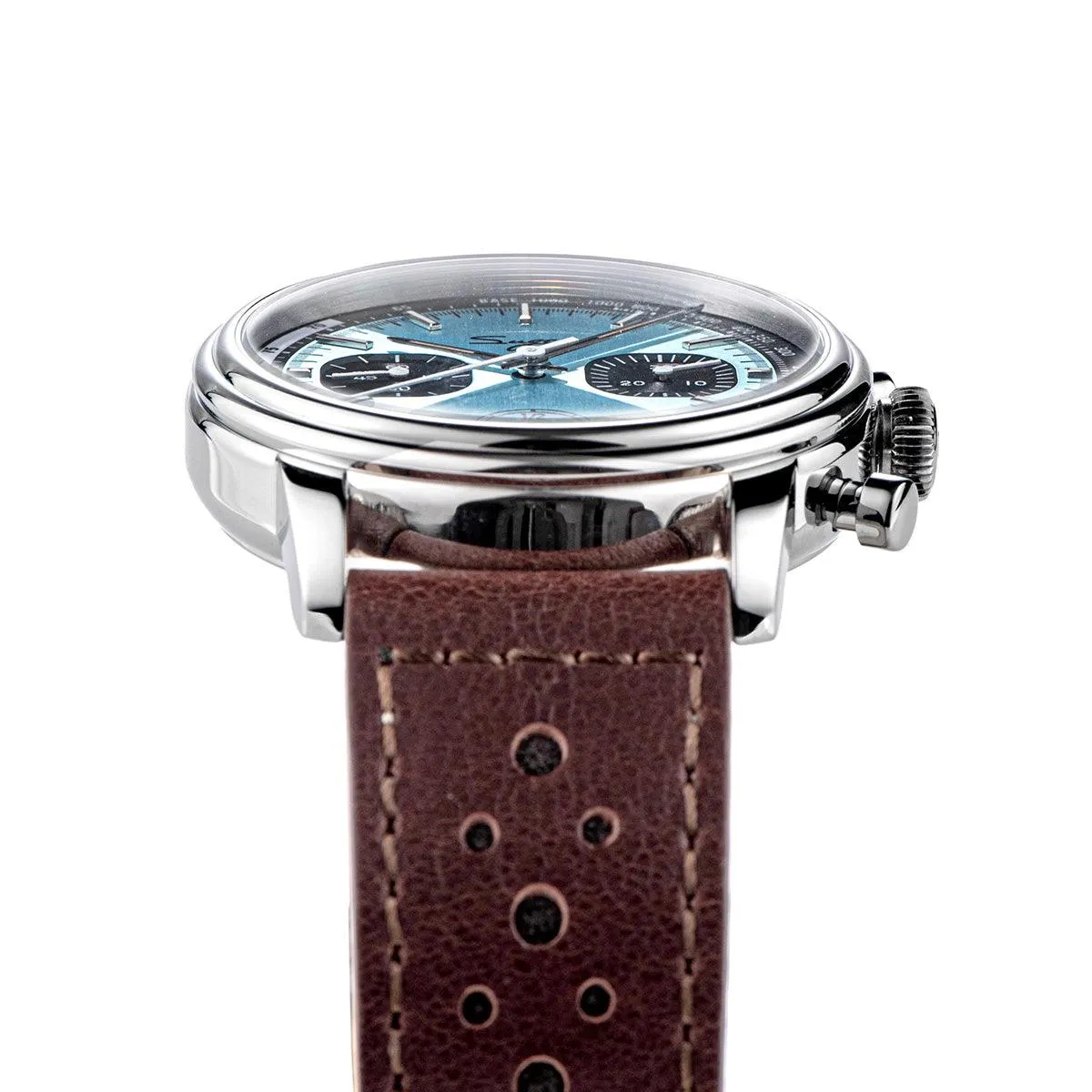 Sugess ST1906 Tiffany Blue Dial Multi-Function Mechanical Power Reserve Seagull Movement Men's Watch