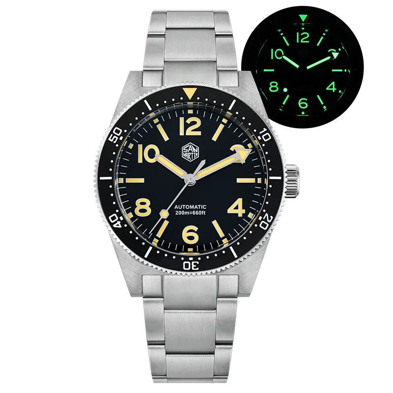 ★SuperDeals★San Martin 39mm Retro 62mas Dive Watch SN0139