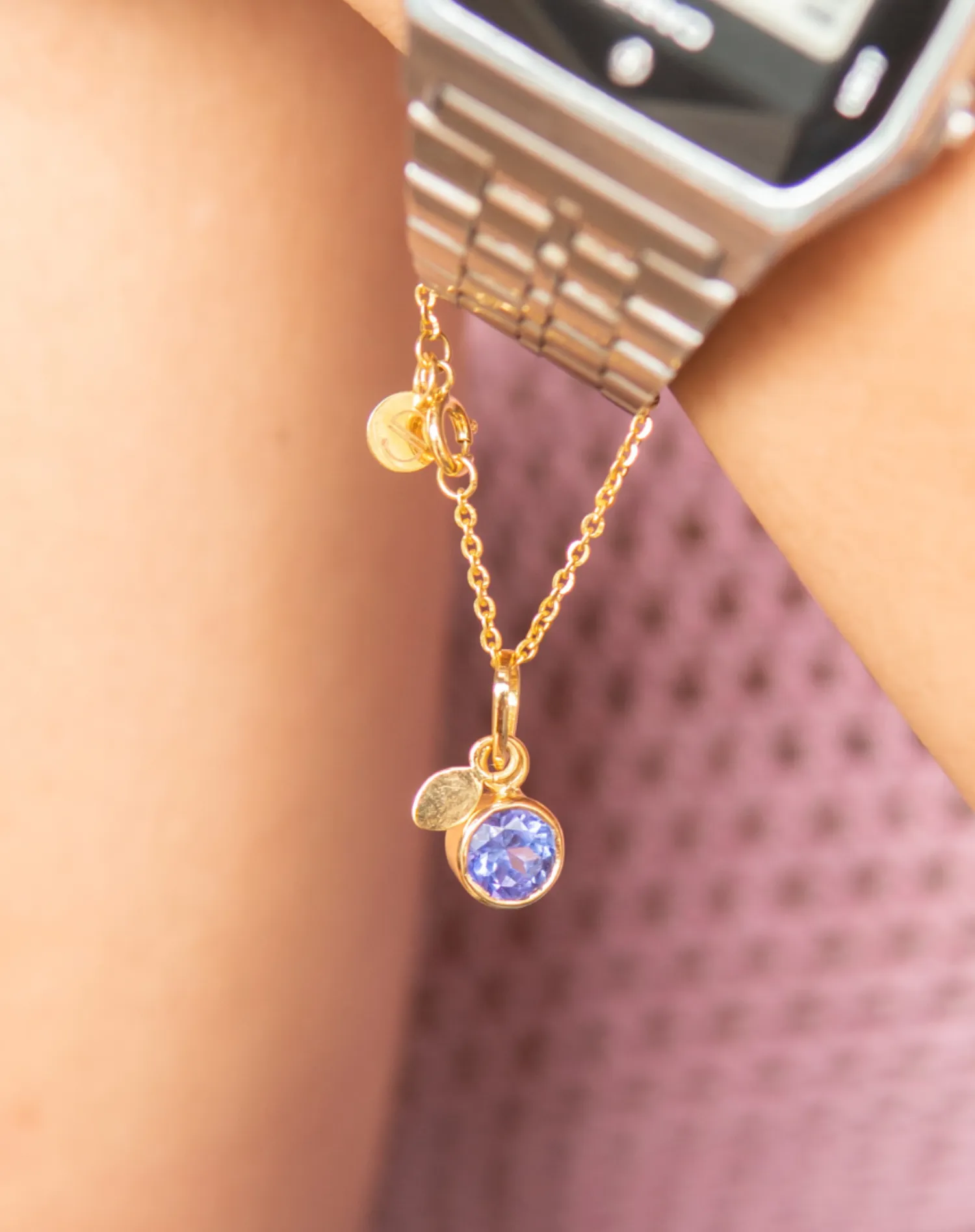 Tanzanite Birthstone (Sagittarius) Watch Charm Set