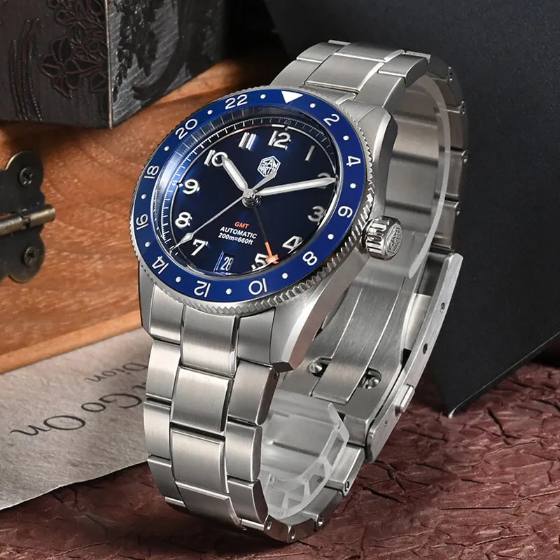 UK Warehouse - Watchdives x San Martin 38mm NH34 GMT Watch SN0140W