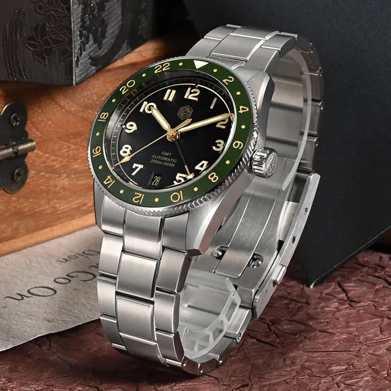 UK Warehouse - Watchdives x San Martin 38mm NH34 GMT Watch SN0140W