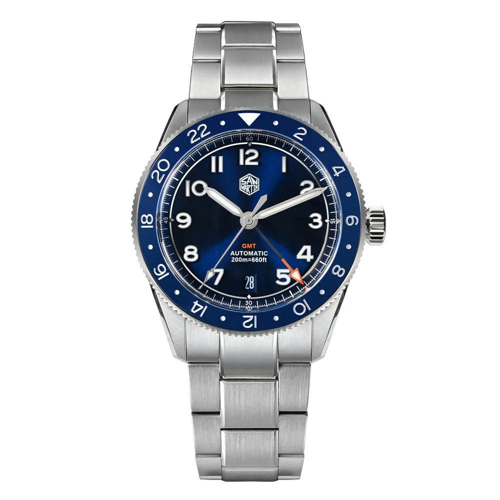 UK Warehouse - Watchdives x San Martin 38mm NH34 GMT Watch SN0140W