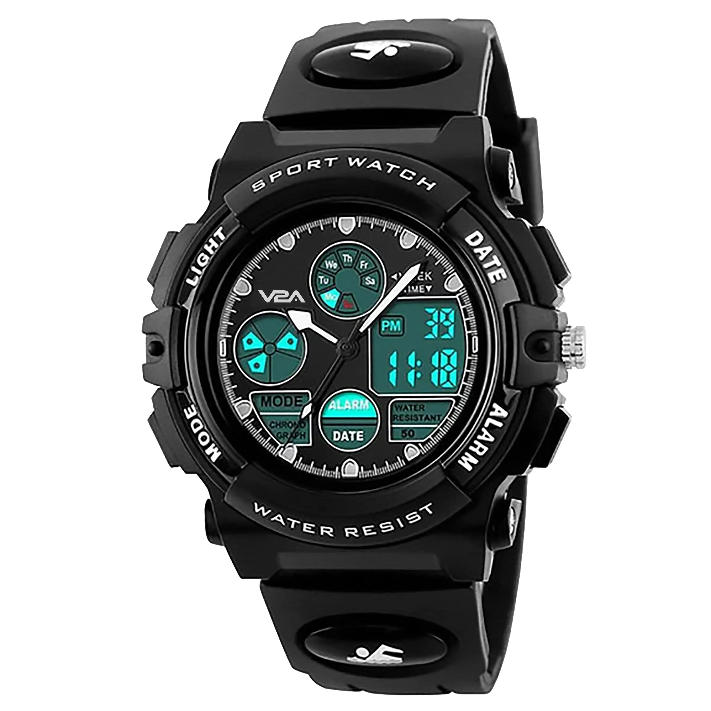 V2A Analog-Digital Boy's Watch (Black Dial)