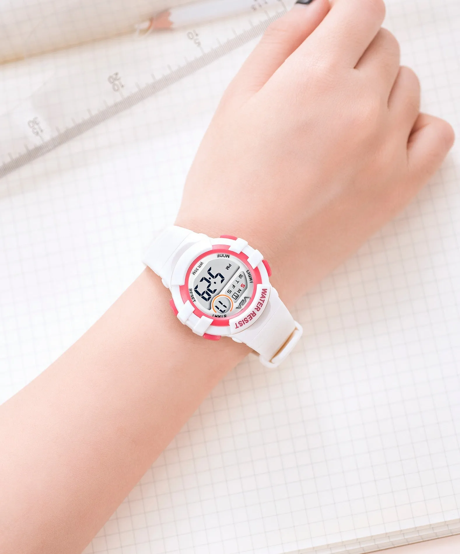 V2A Girls Kids Watch - Gifts for Girls Age 3-10 30 M Waterproof Digital Sports Watches for 3 4 5 6 7 8 Year Old Girls