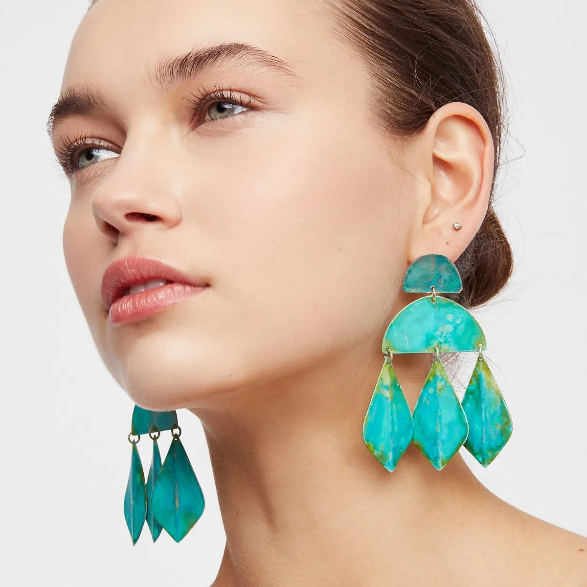 Verdigris Kalaiya Earrings