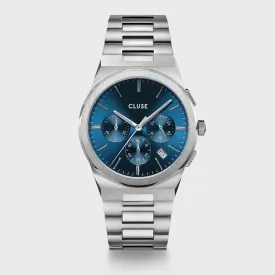 Vigoureux Chrono Steel Blue, Silver Colour