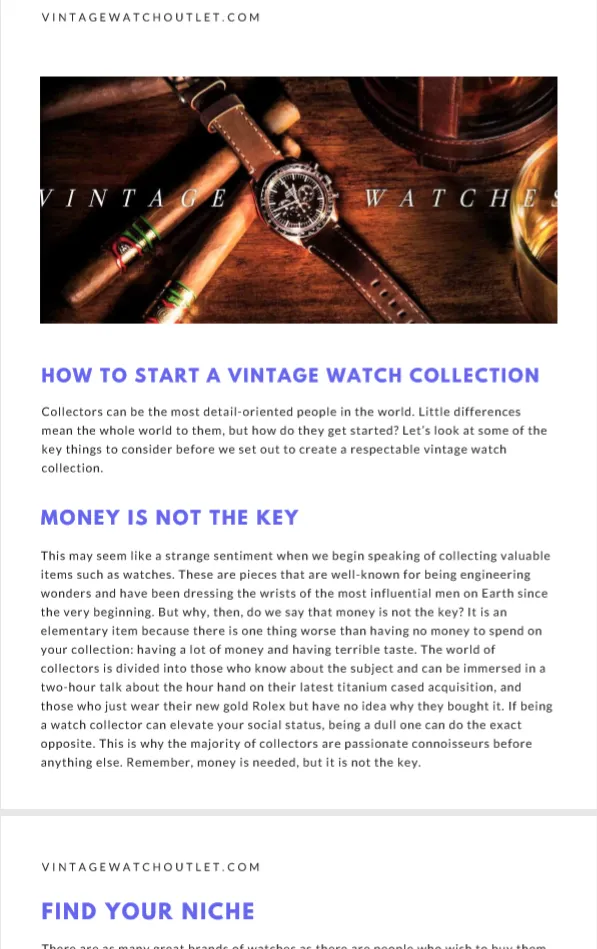 Vintage Watch Buyers Guide 2022 | By Vintage Watch Outlet